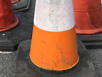 orange traffic cone