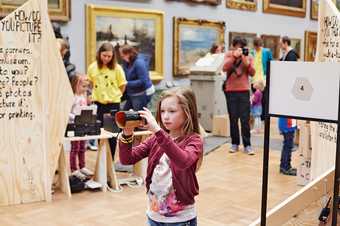 A school group at the We Forgot the Lot! workshop, Tate Britain 2014